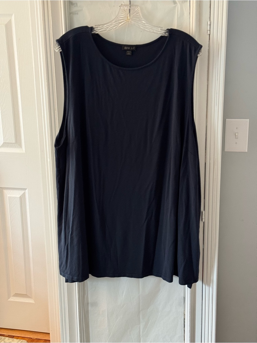 J. Jill Wearever Navy Sleeveless Scoop Neck Tank Top Size 3X